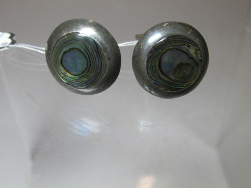 Mexican Sterling Silver Cuff links: Abalone. Shipping 5. We do combine shipping. To see how we combine shipping, please read our terms and conditions.