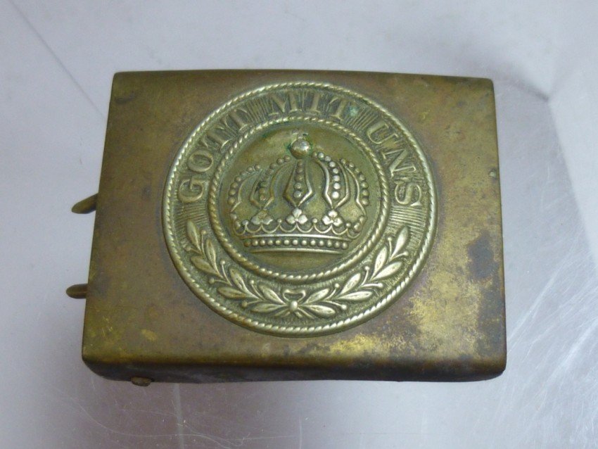 WWI German or Prussian Belt Buckle: Shipping 7 .50