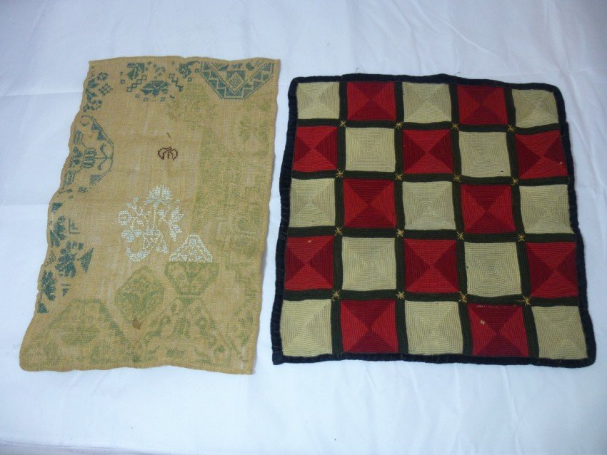 Early sampler PLUS early needlepoint: Shipping 10