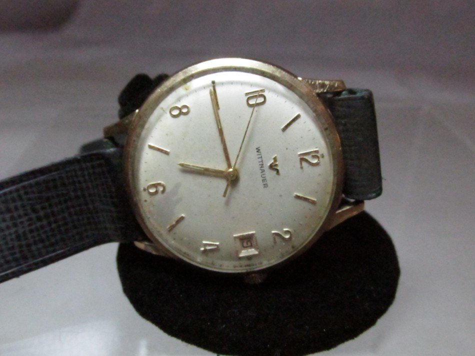 Vintage Wittnauer Gold Filled Watch: Running. With date. Shipping 5