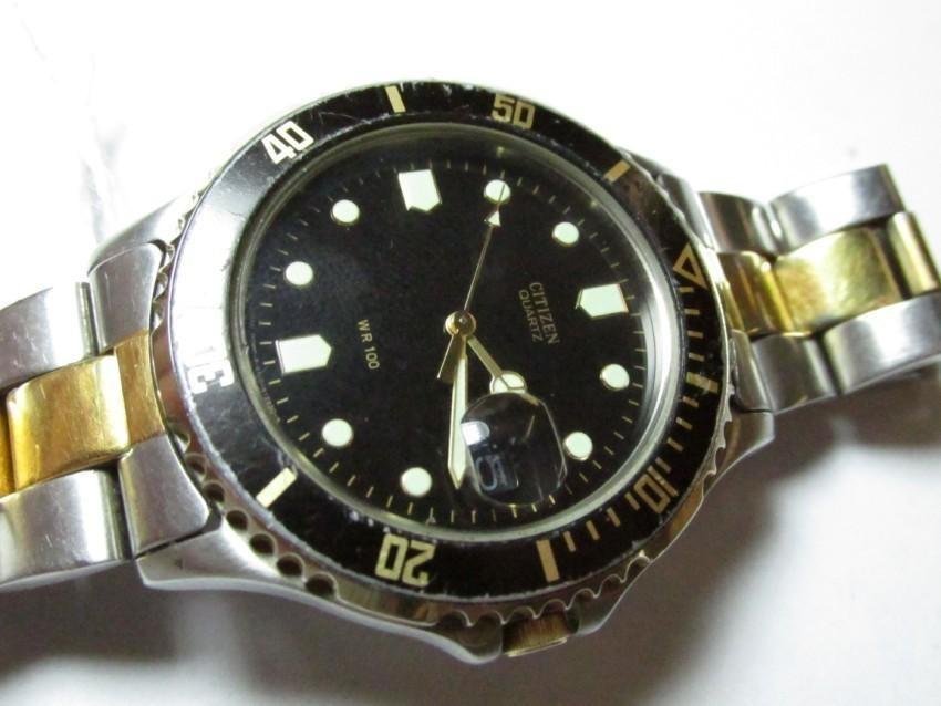 Citizen Dive Watch w Date: Has a very GMT-like look. Running. Shipping 4.