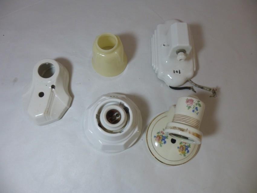 Vintage lot of ceramic light fixtures: Buyer is responsible for shipping or pickup. We have a local UPS store that will ship nearly anything.