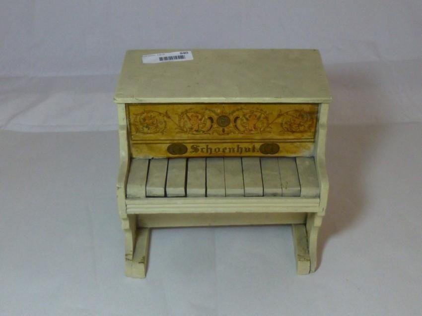 Small Schoenhut Piano: Width: 10" Buyer responsible for pickup or shipping. We have a local UPS store that will ship nearly anything.