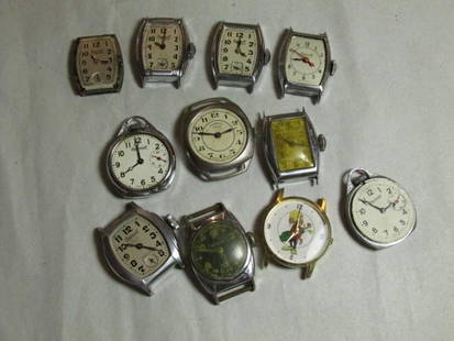 Large group lot of men's vintage watches: Shipping 10