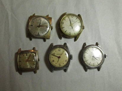 Group lot of vintage watches: All appear to be runners. Shipping 10.