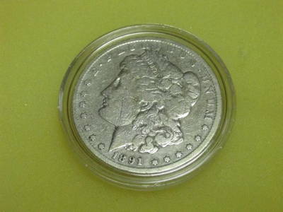 Nice 1891 Carson City Morgan Dollar Coin