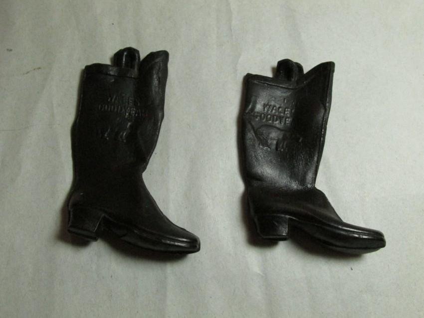 Wales Goodyear Advertising Rubber Boots: Unusual. Shipping 7.50