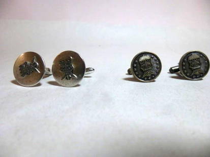 Pair of US Air Force Cufflinks Including Sterling: Shipping 5