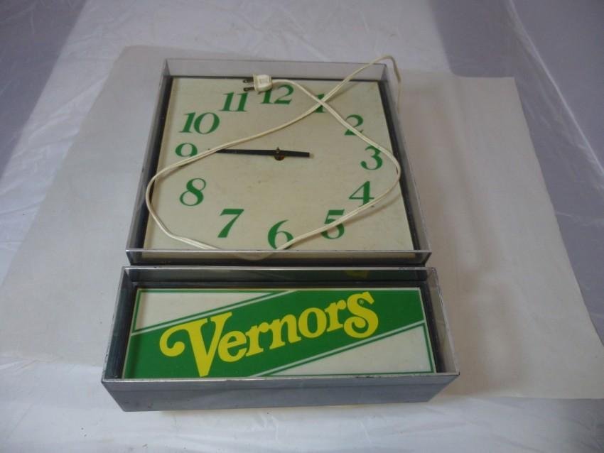 Vernor's Advertising Clock: Buyer is responsible for pickup or shipping. We have a local UPS store that will ship nearly anything.