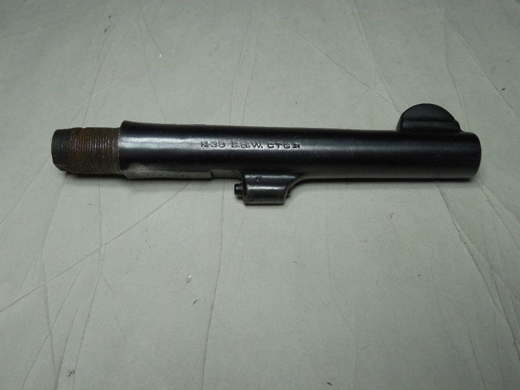 Antique 38 Caliber Smith and Wesson Pistol Barrel: Has chips. Shipping 9