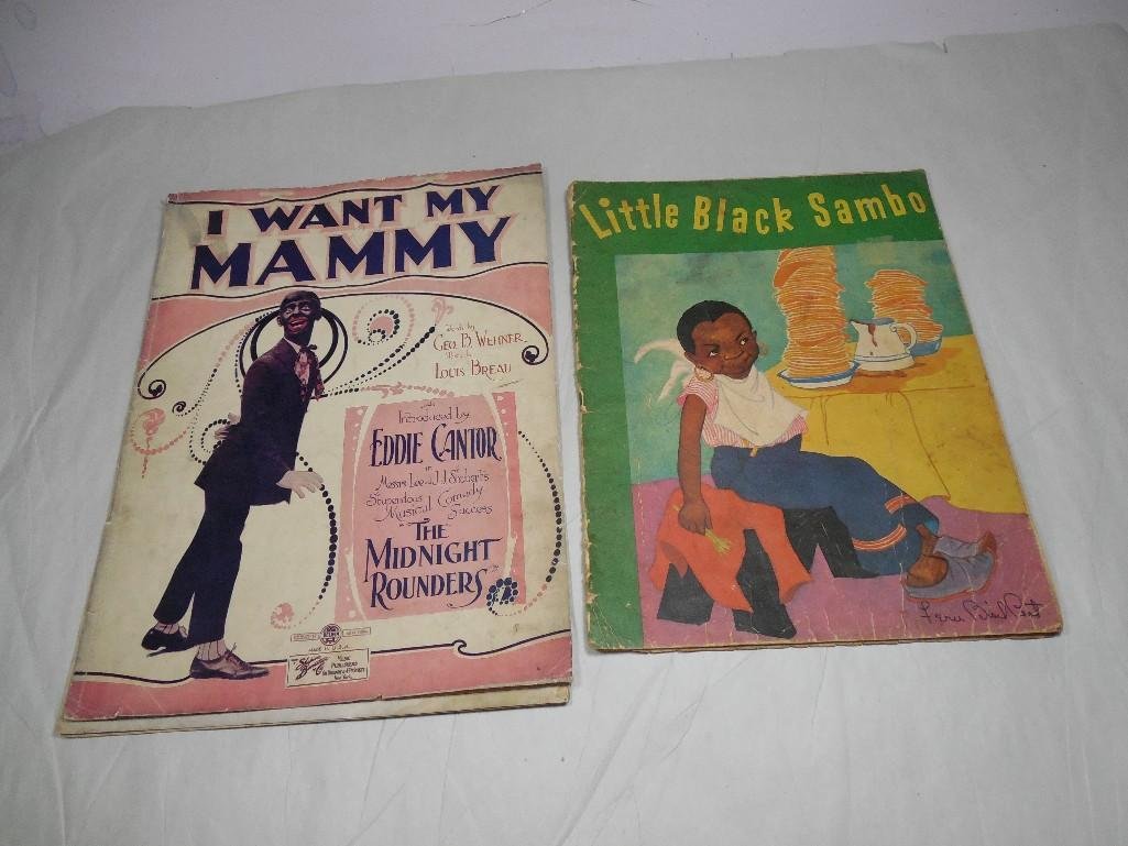 2 Pieces of Black Americana Ephemera Inc. Sheet Music: See terms and conditions for shipping info.