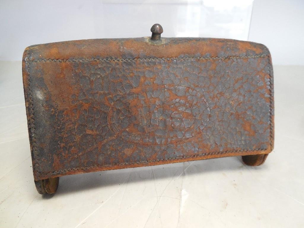 Indian Wars Leather Cartridge Ammo Box: See terms and conditions for shipping details.