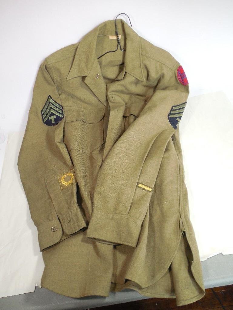 WWII US Army Jacket/Shirt w/30th Patch Nice: See terms and conditions for shipping info.