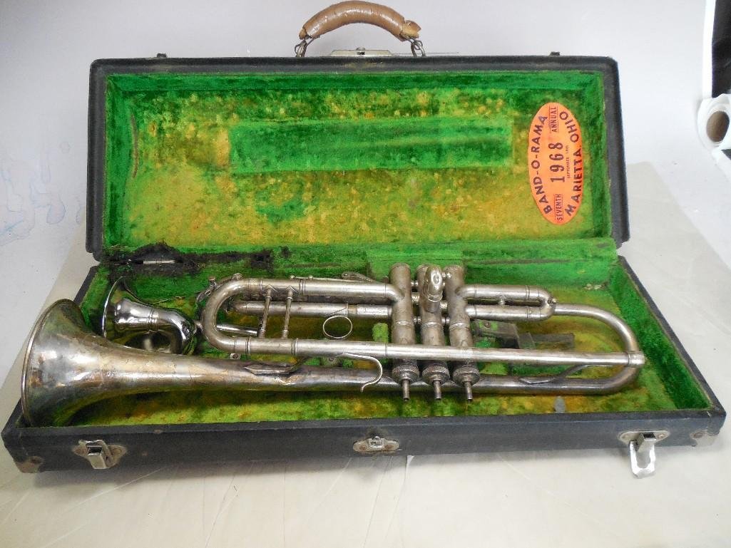 Antique Buescher True-Tone Professional Trumpet: See terms and conditions for shipping details.