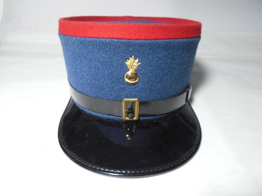 Vintage Nice French Military Kepi Hat w/Badge: Shipping 17.50