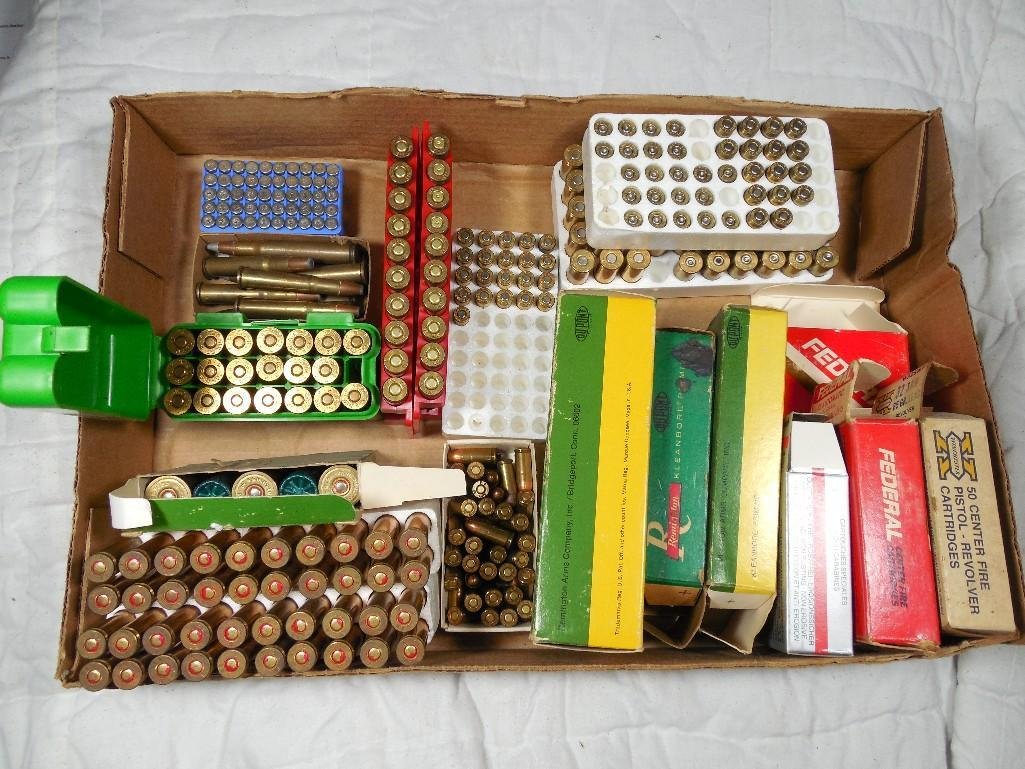 Large Lot Firearm Ammunition Inc. 45 Colt etc: 45 Colt, Shotgun, rifle shells, 30-06, 243, 32 etc