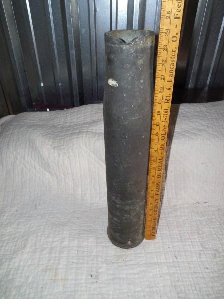 Large Antique Brass Artillery Shell - Nice: Large Antique Brass Artillery Shell - Nice