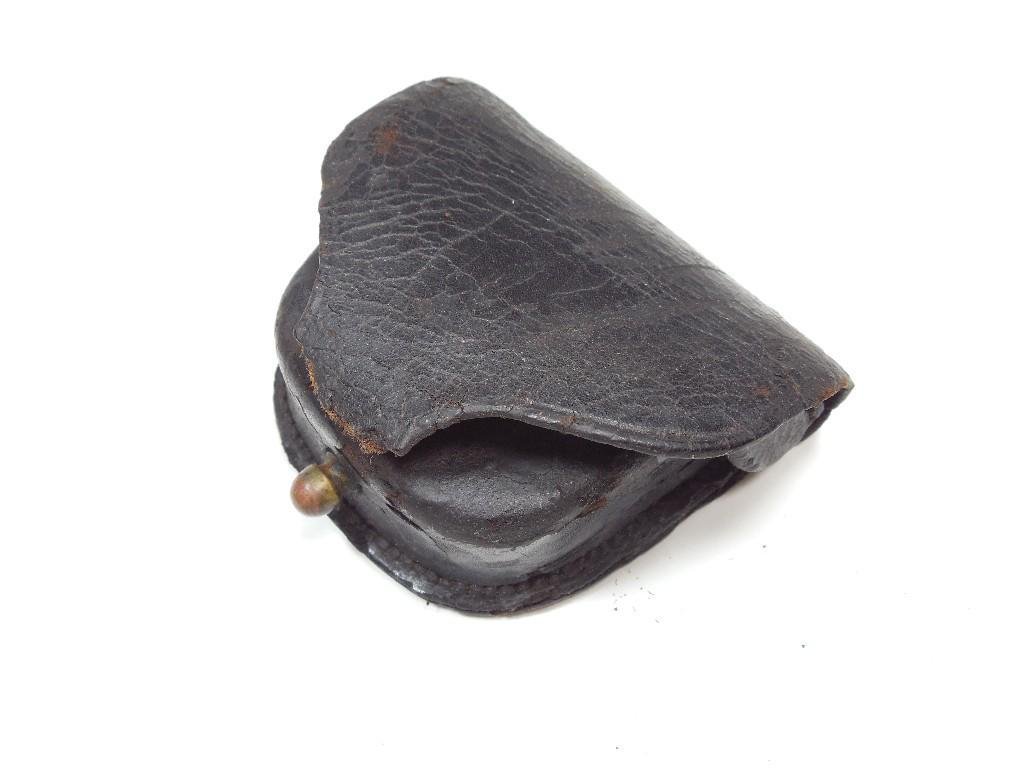 Old Leather Civil War US Cap Box Black: Old Leather Civil War US Cap Box Black