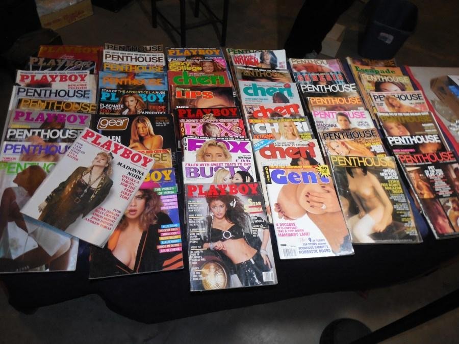 Huge Lot Vintage Adult Magazines Madonna Playboy: Huge Lot Vintage Adult Magazines Madonna Playboy