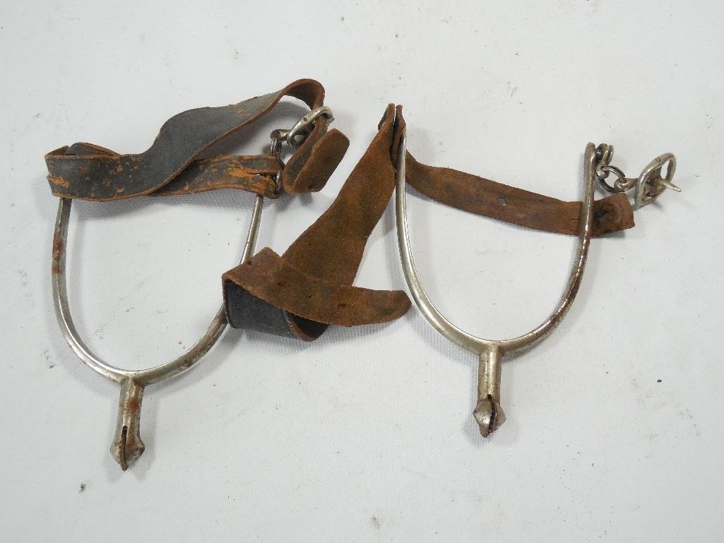 Pair of Early Spurs Possibly Military: Pair of Early Spurs Possibly Military