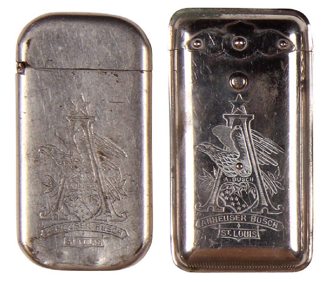 Two Anheuser-Busch match safes (1 of 2)