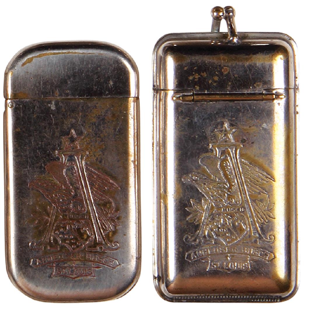 Two Anheuser-Busch match safes (1 of 2)