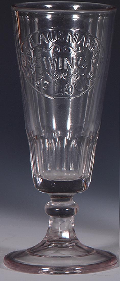 Pre-Prohibition embossed beer glass (1 of 1)