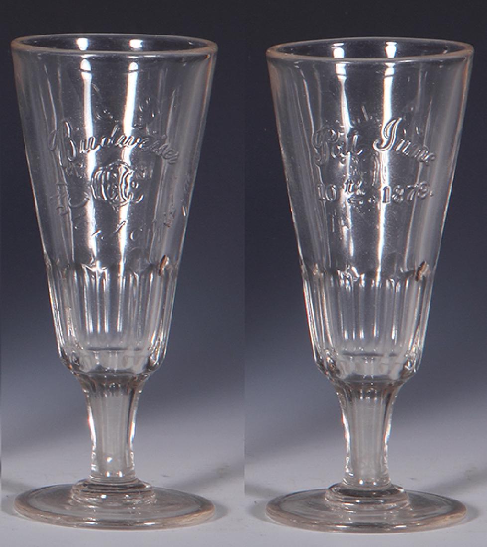 Pre-Prohibition embossed beer glass (1 of 2)