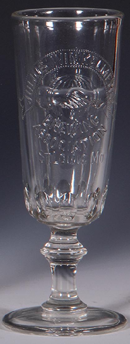 Pre-Prohibition embossed beer glass (1 of 1)
