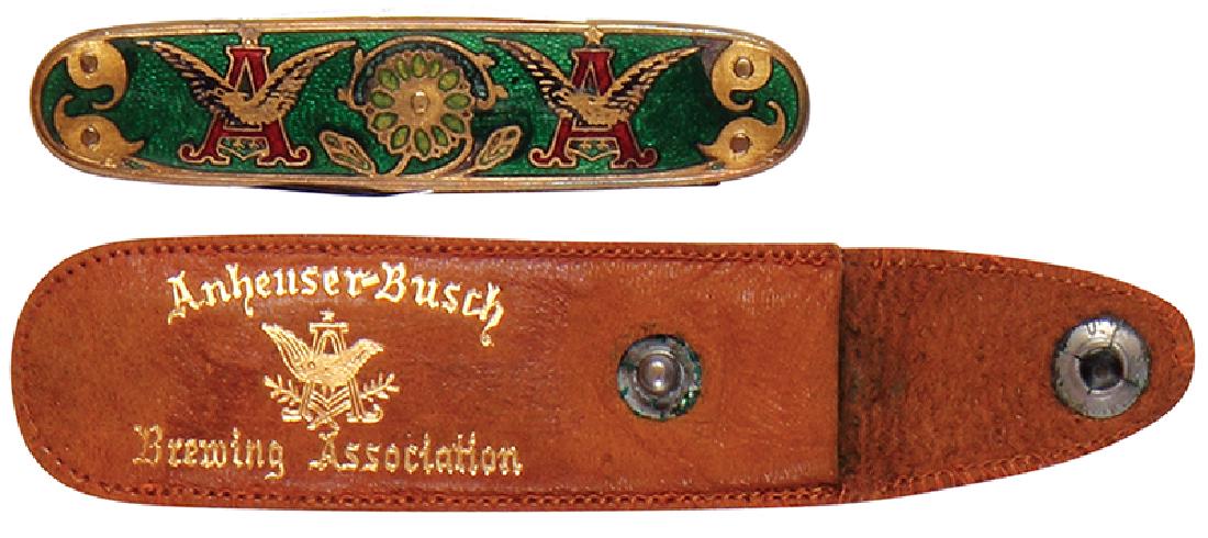 Anheuser-Busch enameled pocket knife (1 of 2)