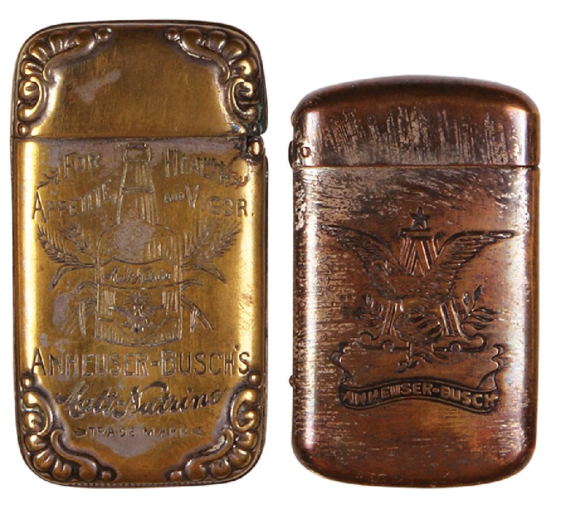 Two Anheuser-Busch match safes (1 of 2)