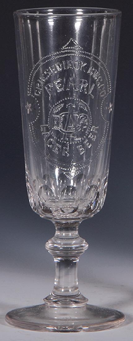 Pre-Prohibition embossed beer glass (1 of 1)