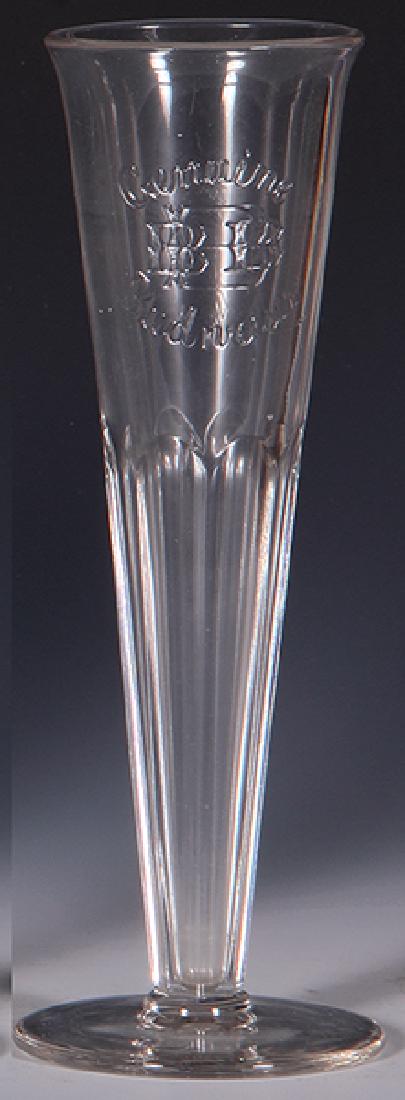 Pre-Prohibition embossed beer glass (1 of 1)