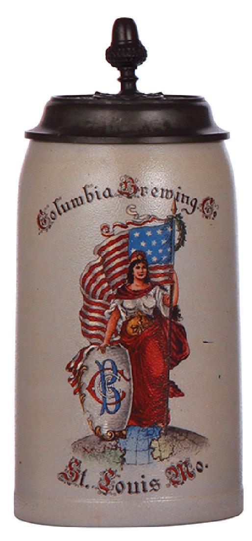 Stoneware stein, Columbia Brewing (1 of 3)