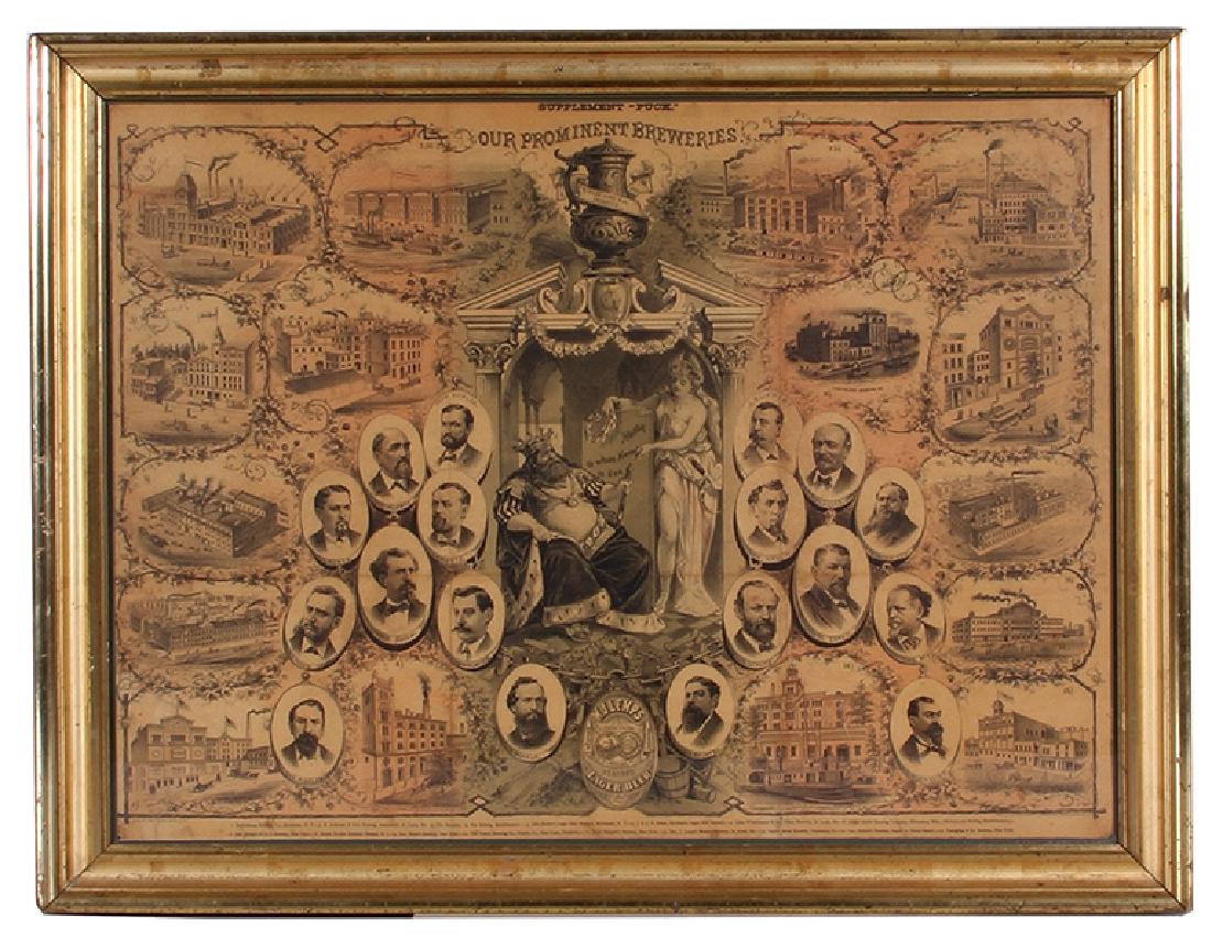 Prominent Breweries Lithograph (1 of 2)