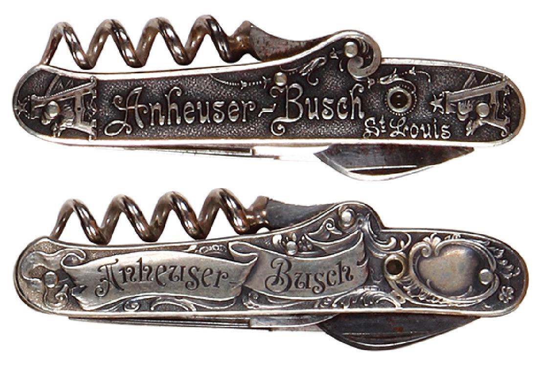 Two Anheuser-Busch embossed pocket knives (1 of 2)