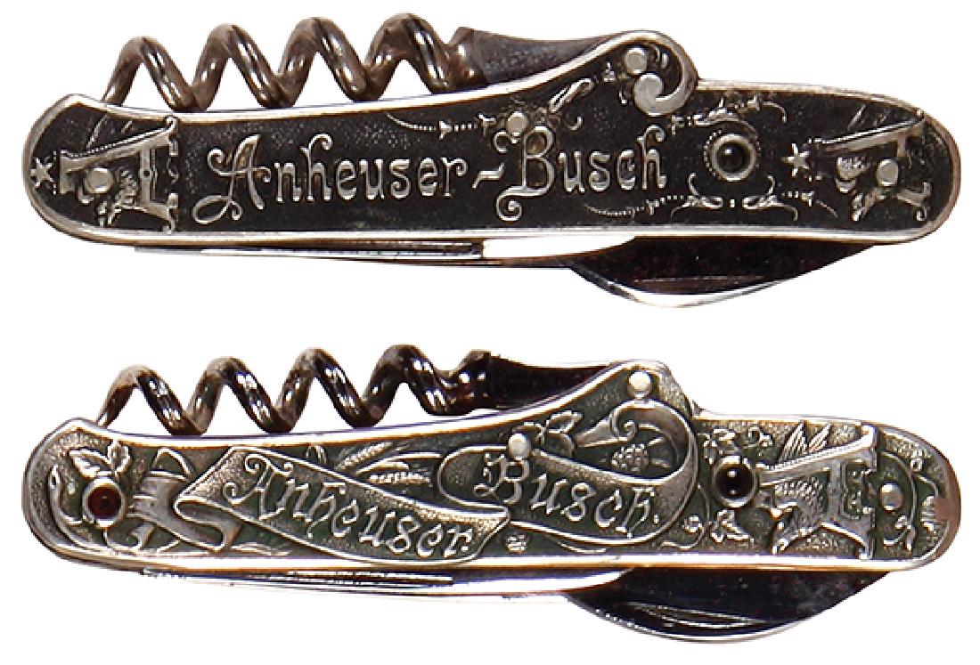 Two Anheuser-Busch embossed pocket knives (1 of 2)