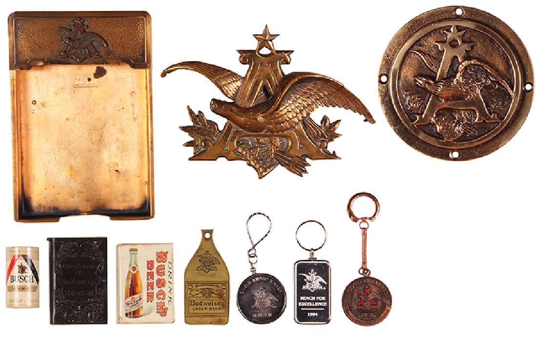 Ten Anheuser-Busch items (1 of 2)