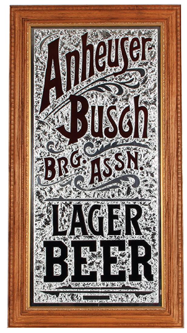 Anheuser-Busch Lager Beer mirror (1 of 2)