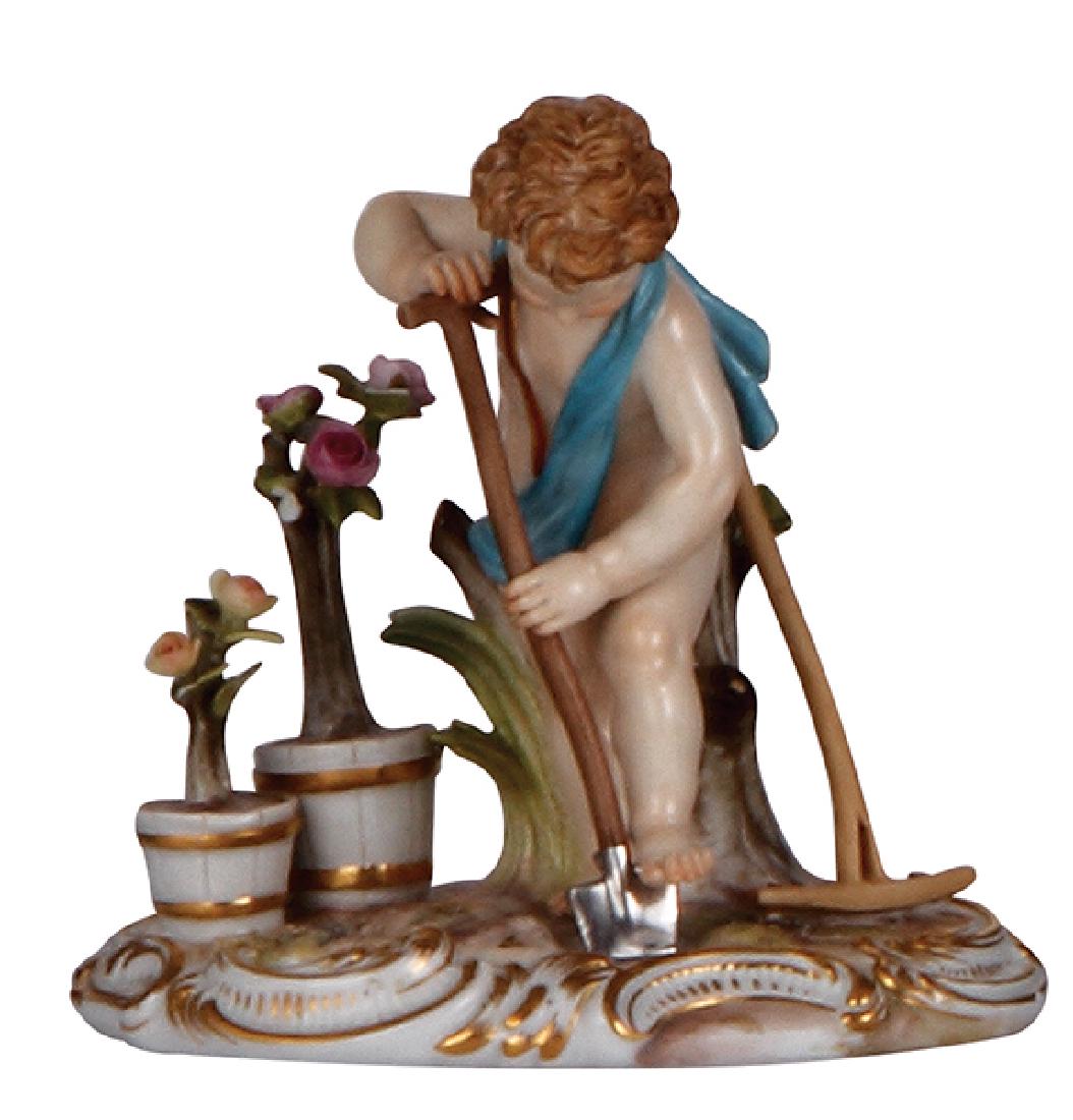Meissen porcelain angel figurine (1 of 3)