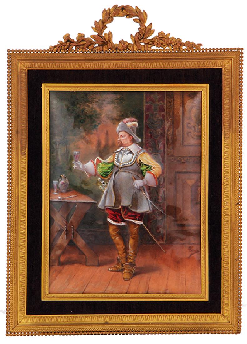 French enameled plaque Park (1 of 2)