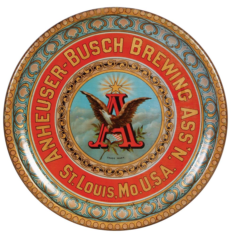 Anheuser-Busch advertising tray (1 of 2)