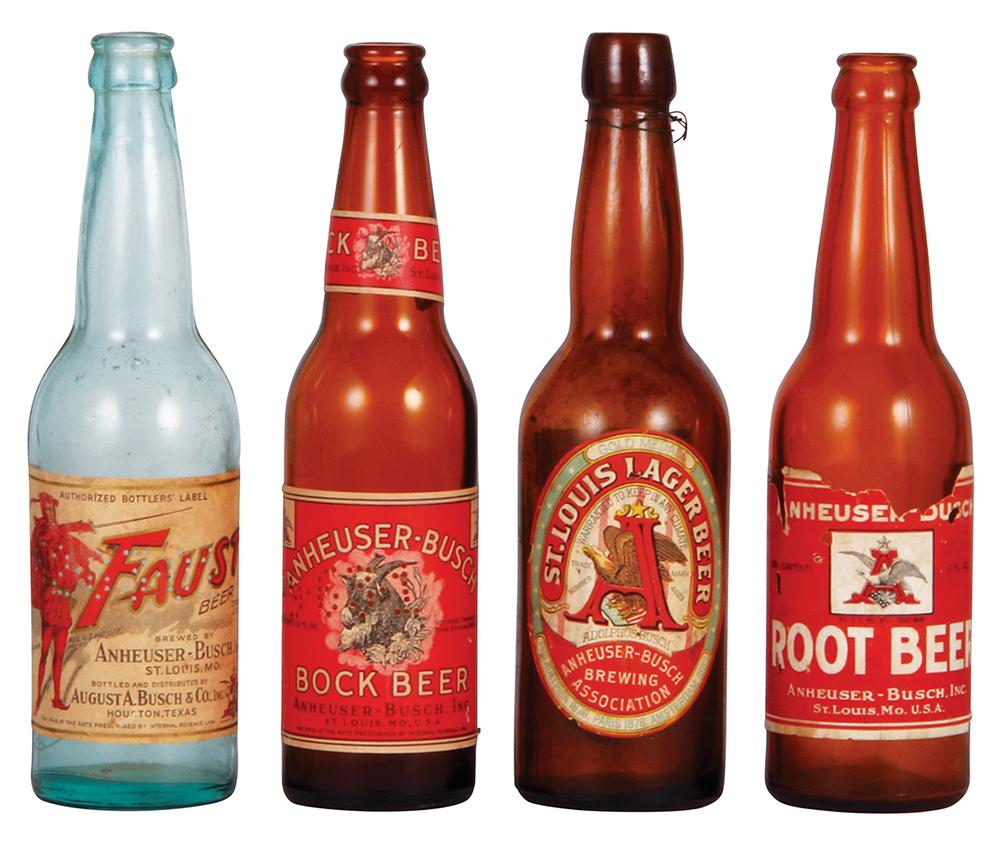 Four Anheuser-Busch bottles (1 of 3)