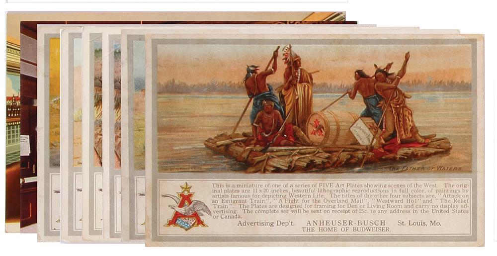 Eight Anheuser-Busch post cards (1 of 2)