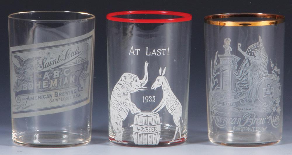 Three Pre-Prohibition glasses (1 of 1)