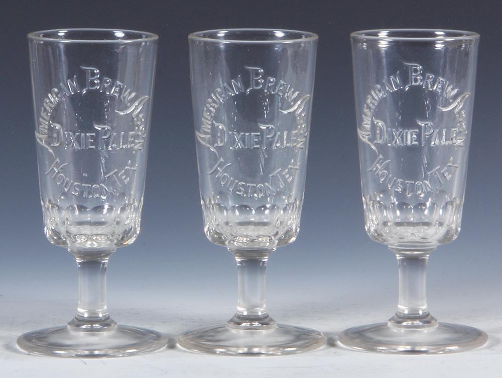 Three Pre-Prohibition embossed beer glasses (1 of 1)