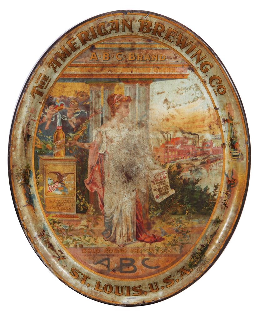 The American Brewing Co. advertising tray (1 of 2)