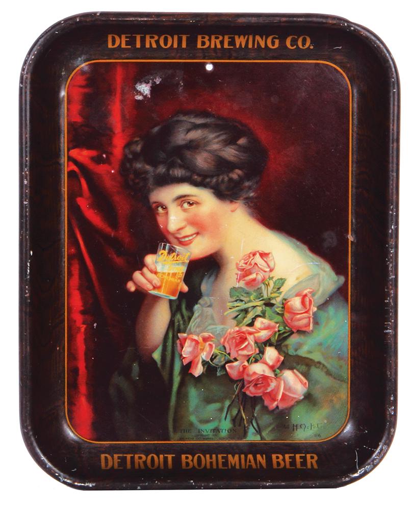 Detroit Brewing Co. advertising tray (1 of 2)