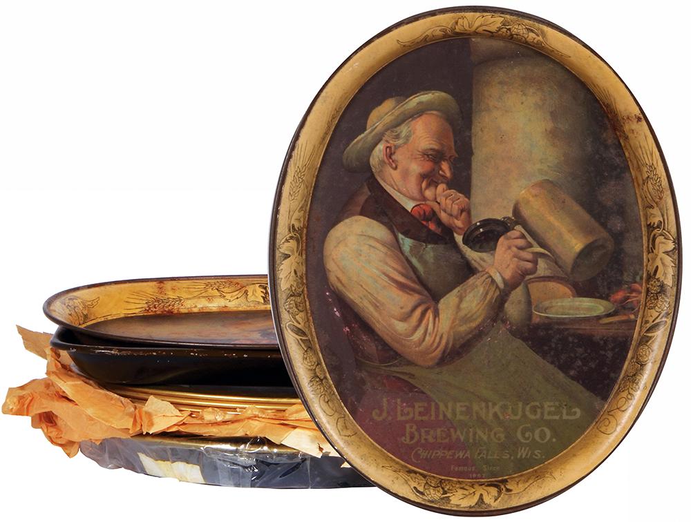 Ten beer trays, J. Leinenkugel Brewing Co. (1 of 2)