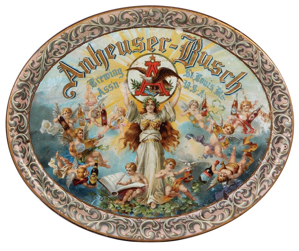 Anheuser-Busch advertising tray (1 of 2)